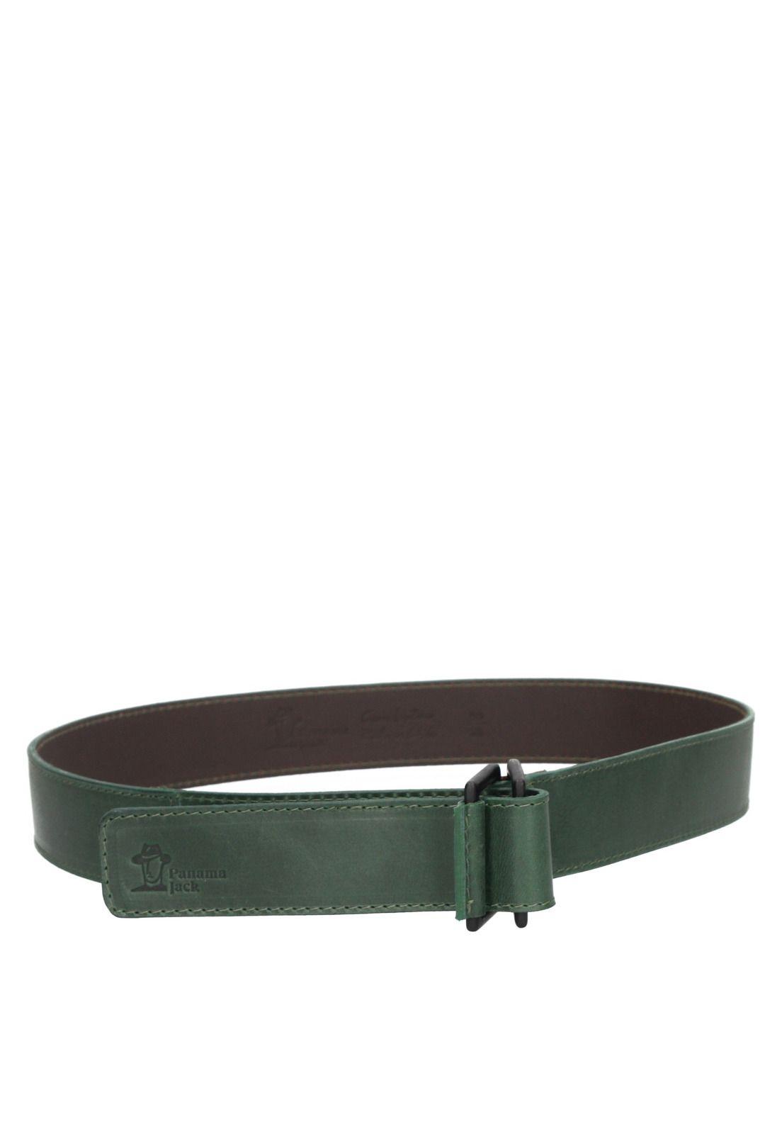 Cinturón Cuero Hombre Verde Panama Jack-1