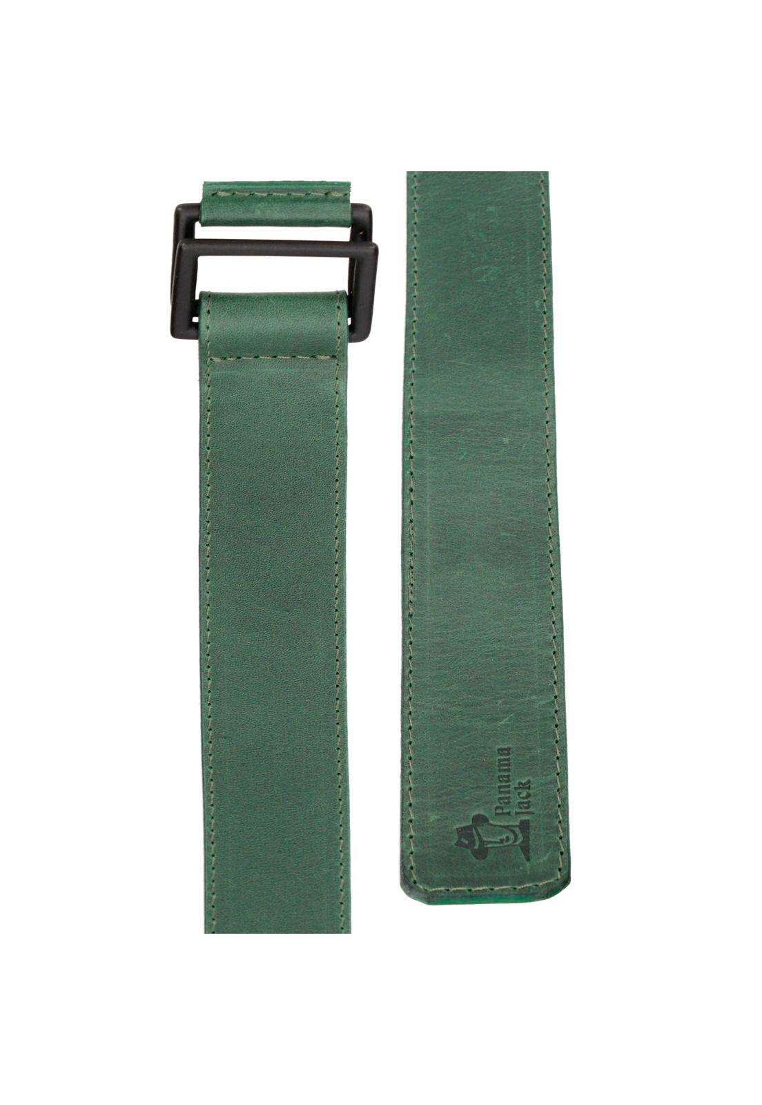 Cinturón Cuero Hombre Verde Panama Jack-2