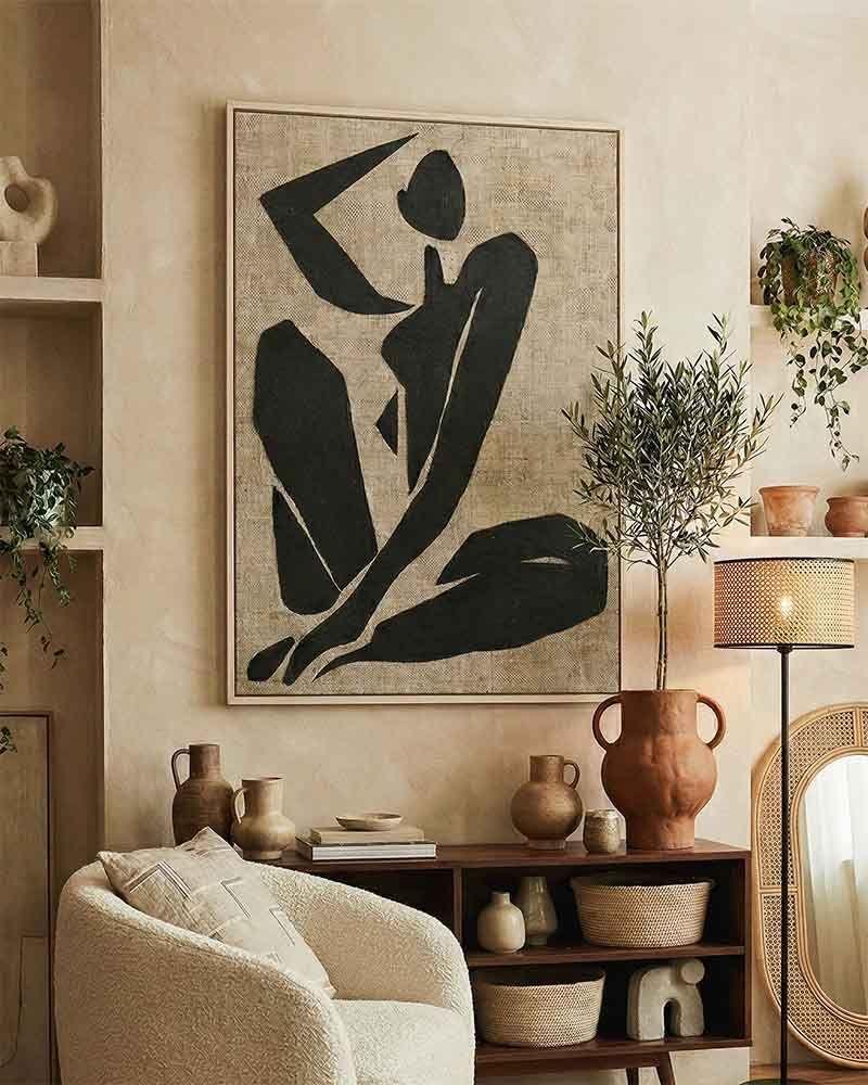 CUADRO CANVAS DECORATIVO TEXTURED 80X120 CM CON MARCO F40831 MARVY-0