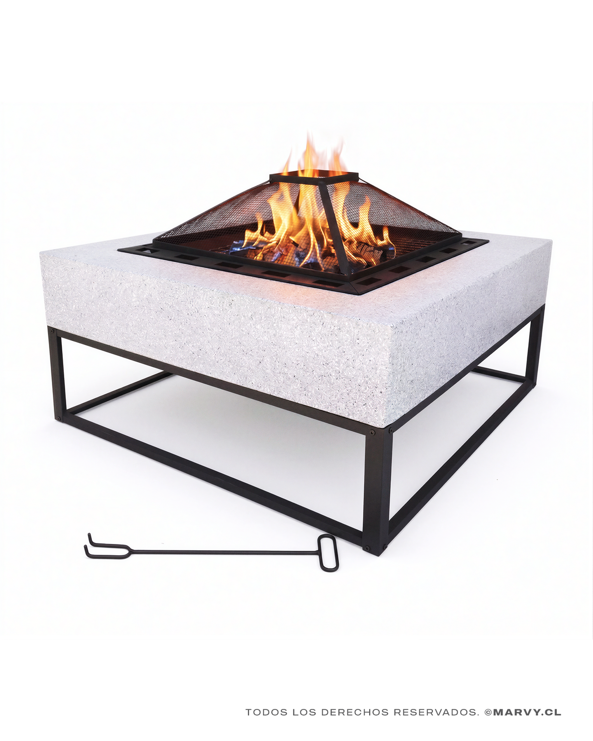 Brasero y parrilla BBQ Vulcano Andino 70 5 cm-1