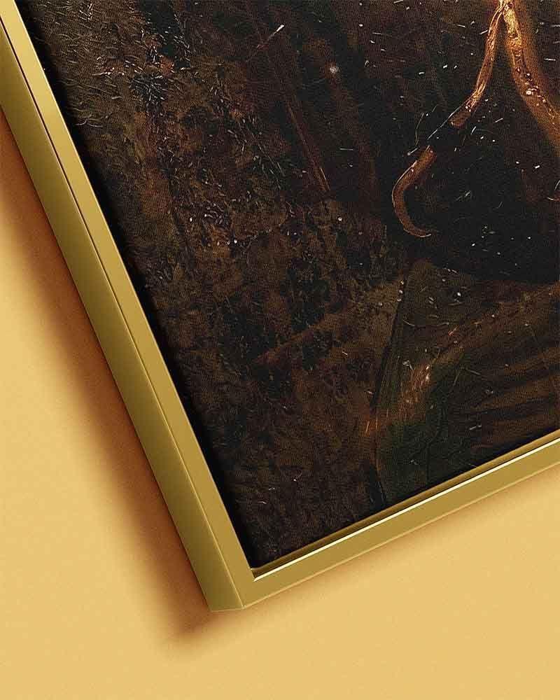 CUADRO CANVAS DECORATIVO GOLD 80X120 CM CON MARCO F50141 MARVY-2