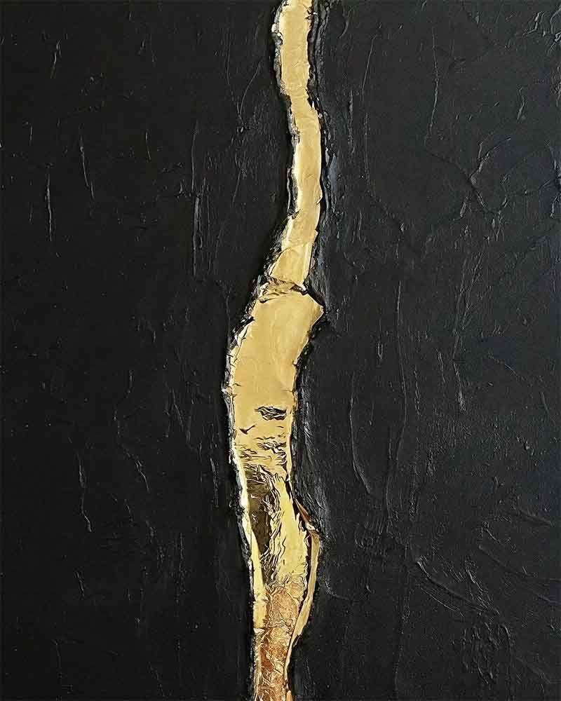 CUADRO CANVAS DECORATIVO GOLD 80X120 CM CON MARCO F50193 MARVY-3