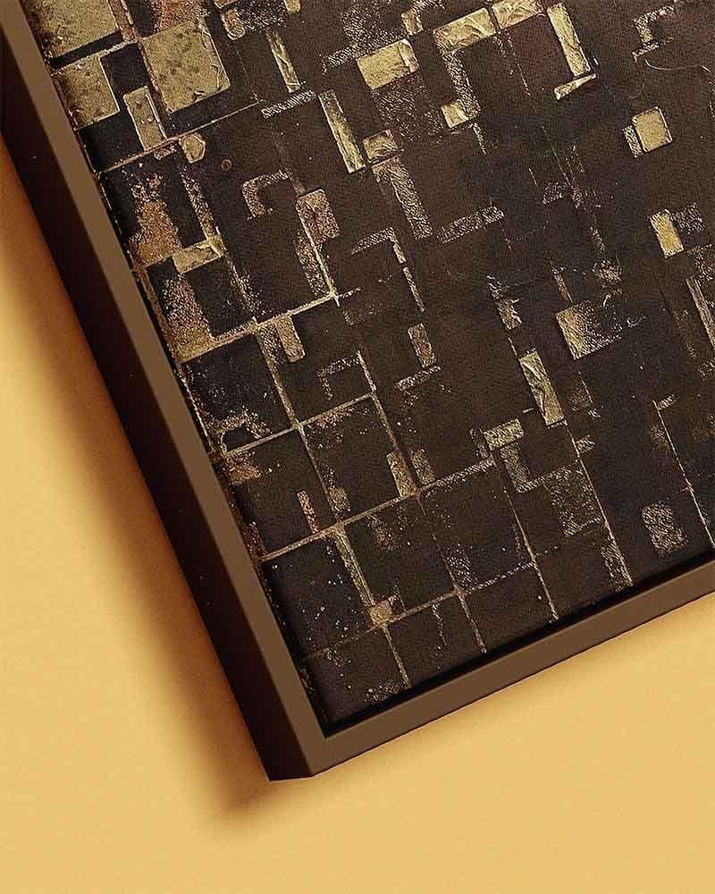 CUADRO CANVAS DECORATIVO GOLD 80X120 CM CON MARCO F50103 MARVY-2