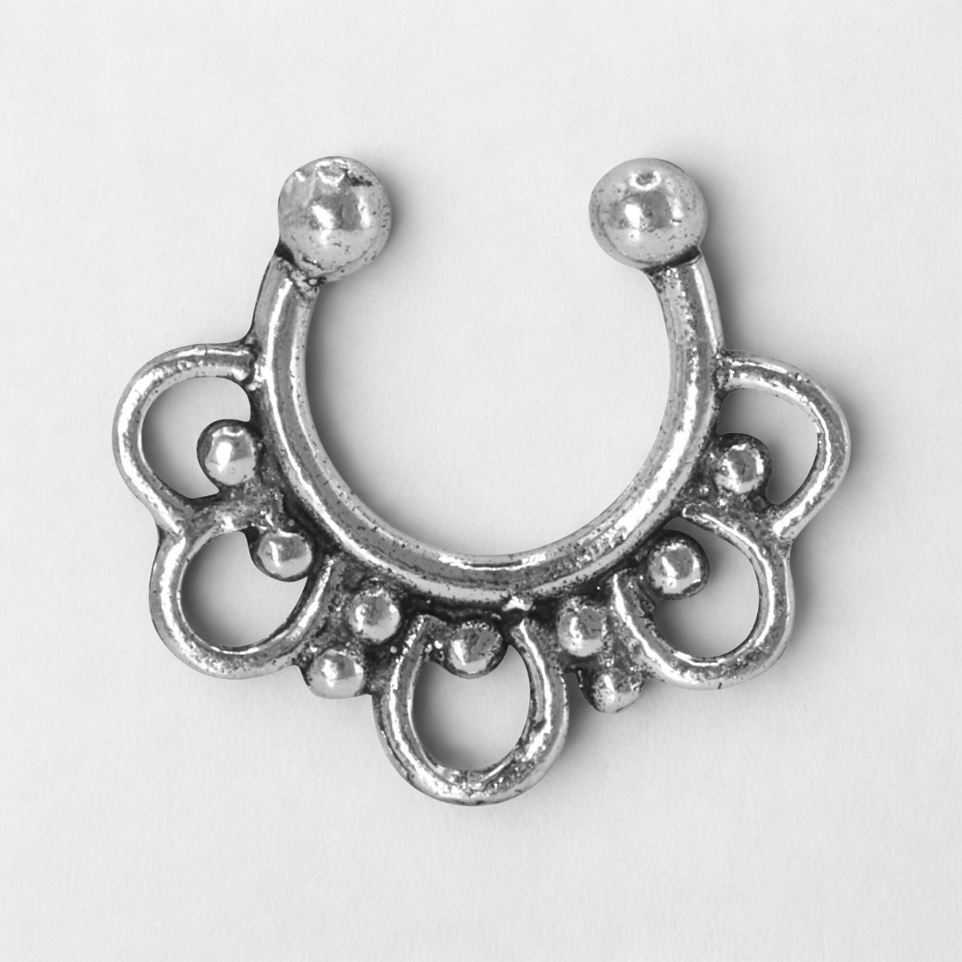 Piercing Septum Plata 925 dise o estilo bali-1