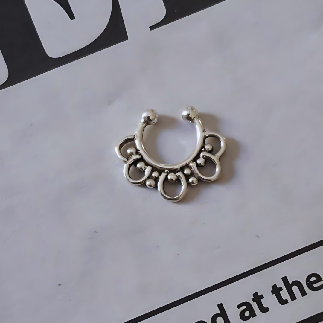 Piercing Septum Plata 925 dise o estilo bali-4