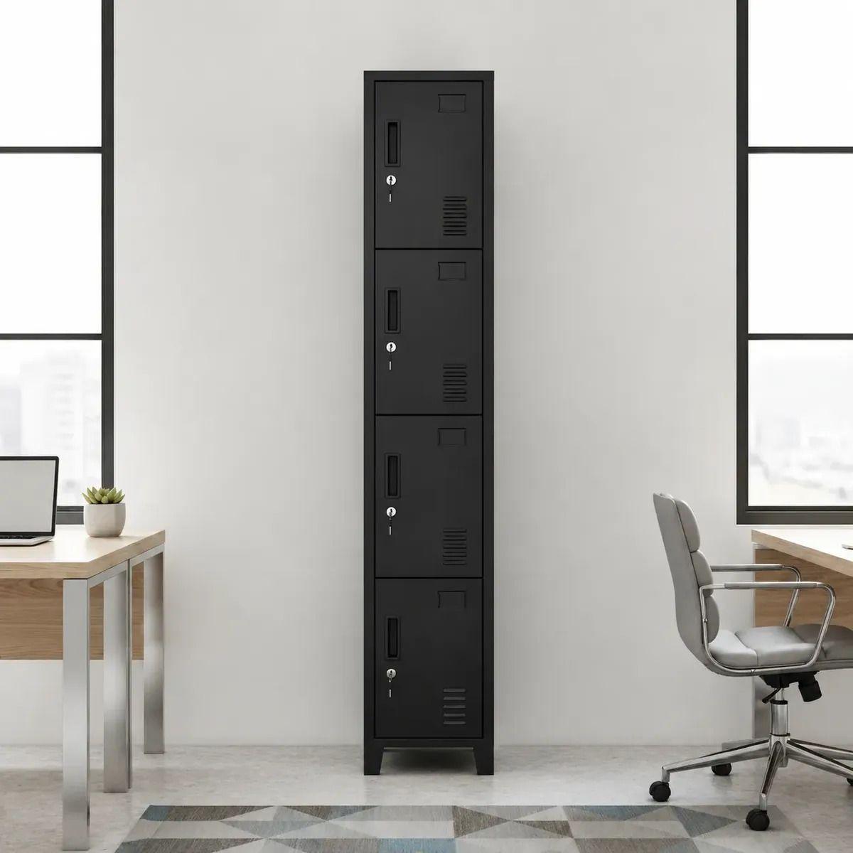 Locker 1 cuerpo 4 casilleros 180x30x45cm-0