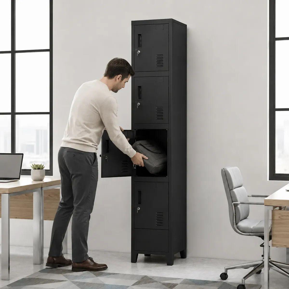 Locker 1 cuerpo 4 casilleros 180x30x45cm-1