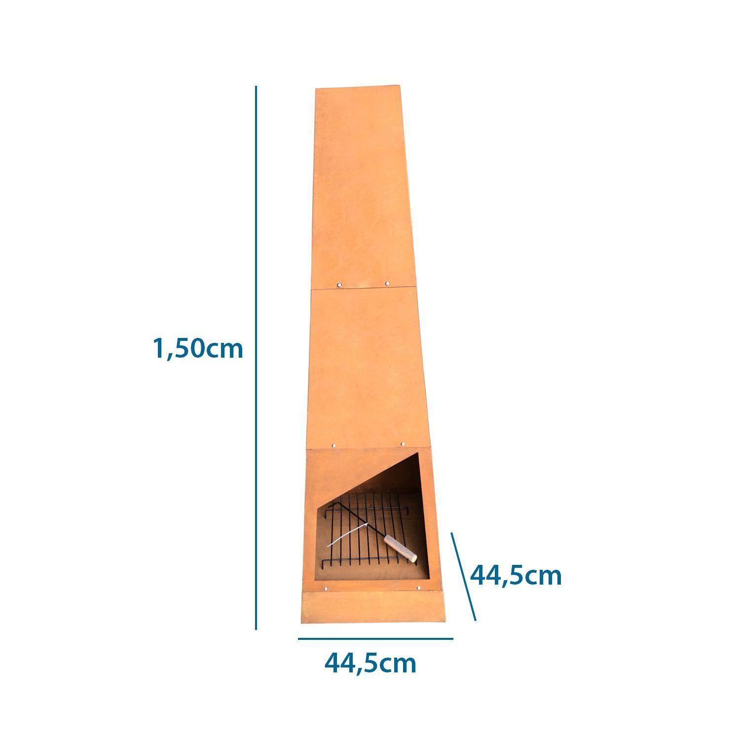 Chimenea Rústica 150cm Exterior-1