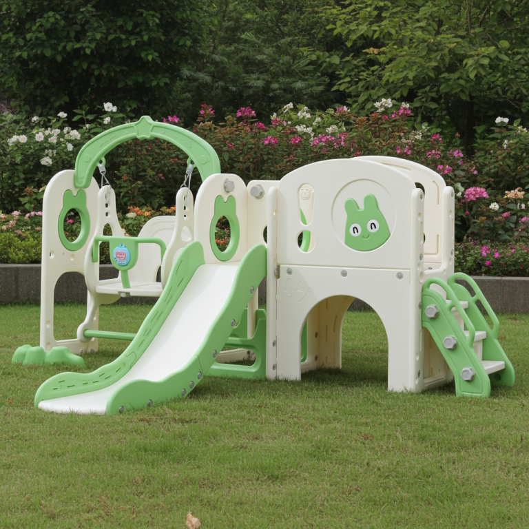 Resbalin 6 en 1 columpio aro telescopio almacenamiento y juego de perforacion verde-3