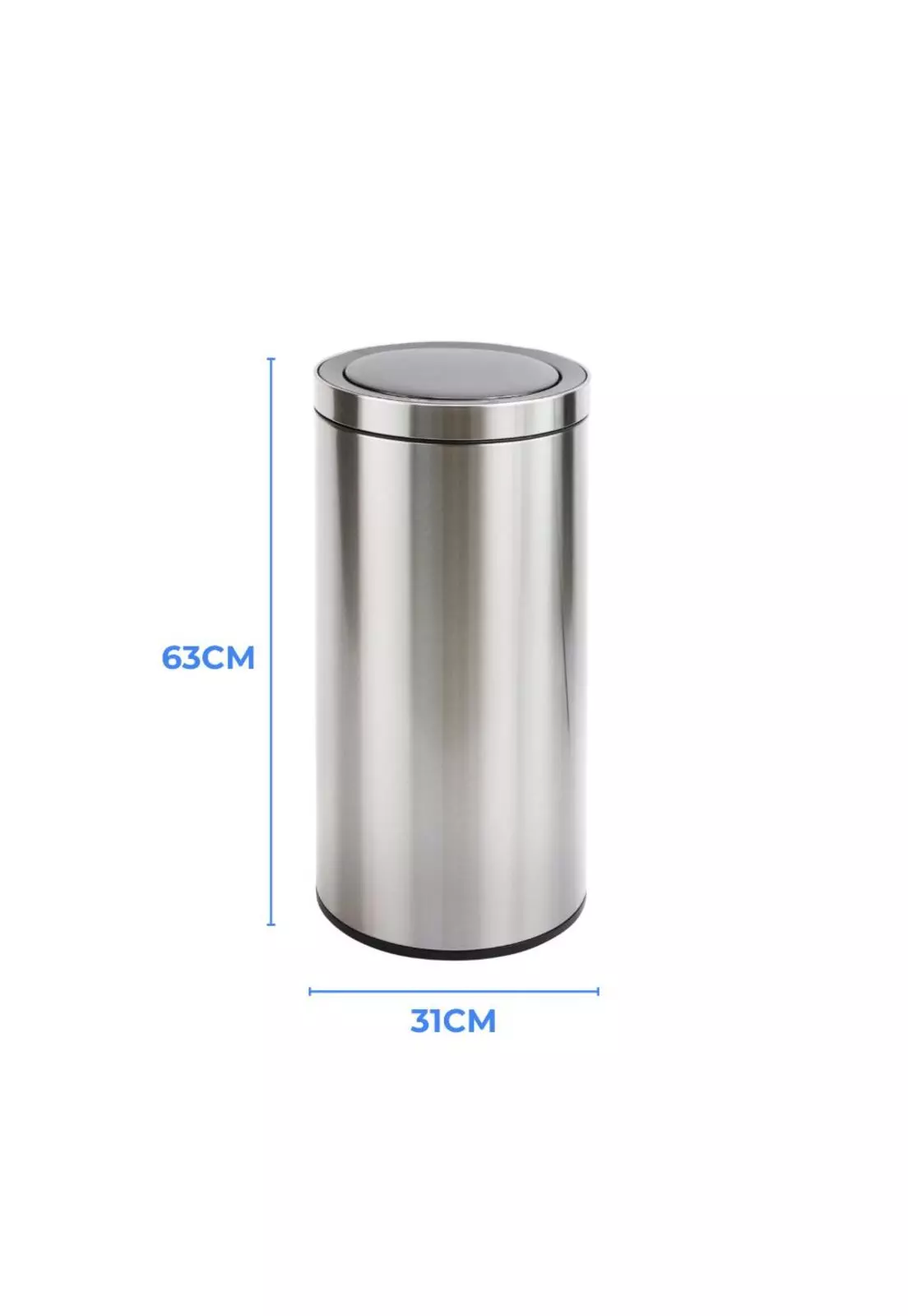 Basurero Metalico Acero Inoxidable 40L Con Sensor-2
