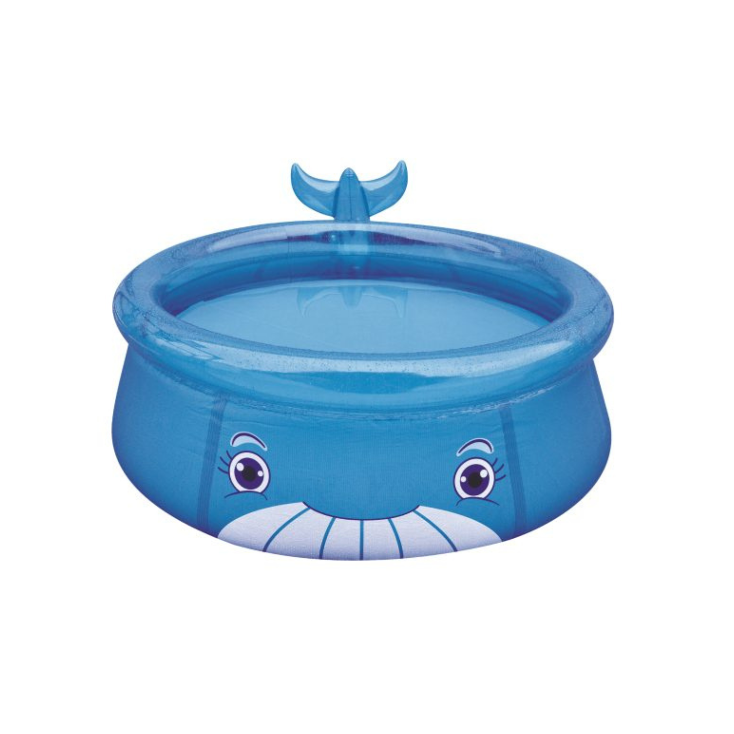 Piscina Niños Inflable 3D Ballena Lanzadora De Agua 175x62cm-0