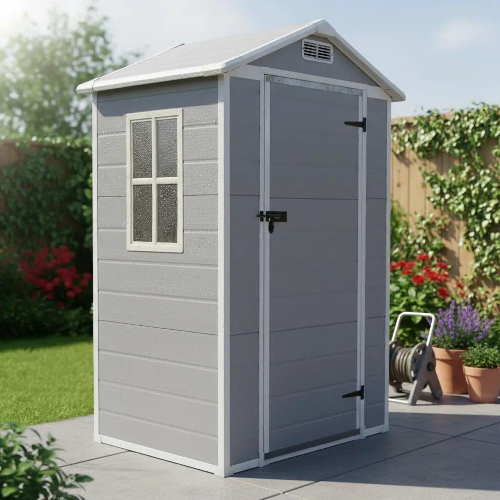 Bodega Jardin Plastico 134X103X204CM 1.37m2-0