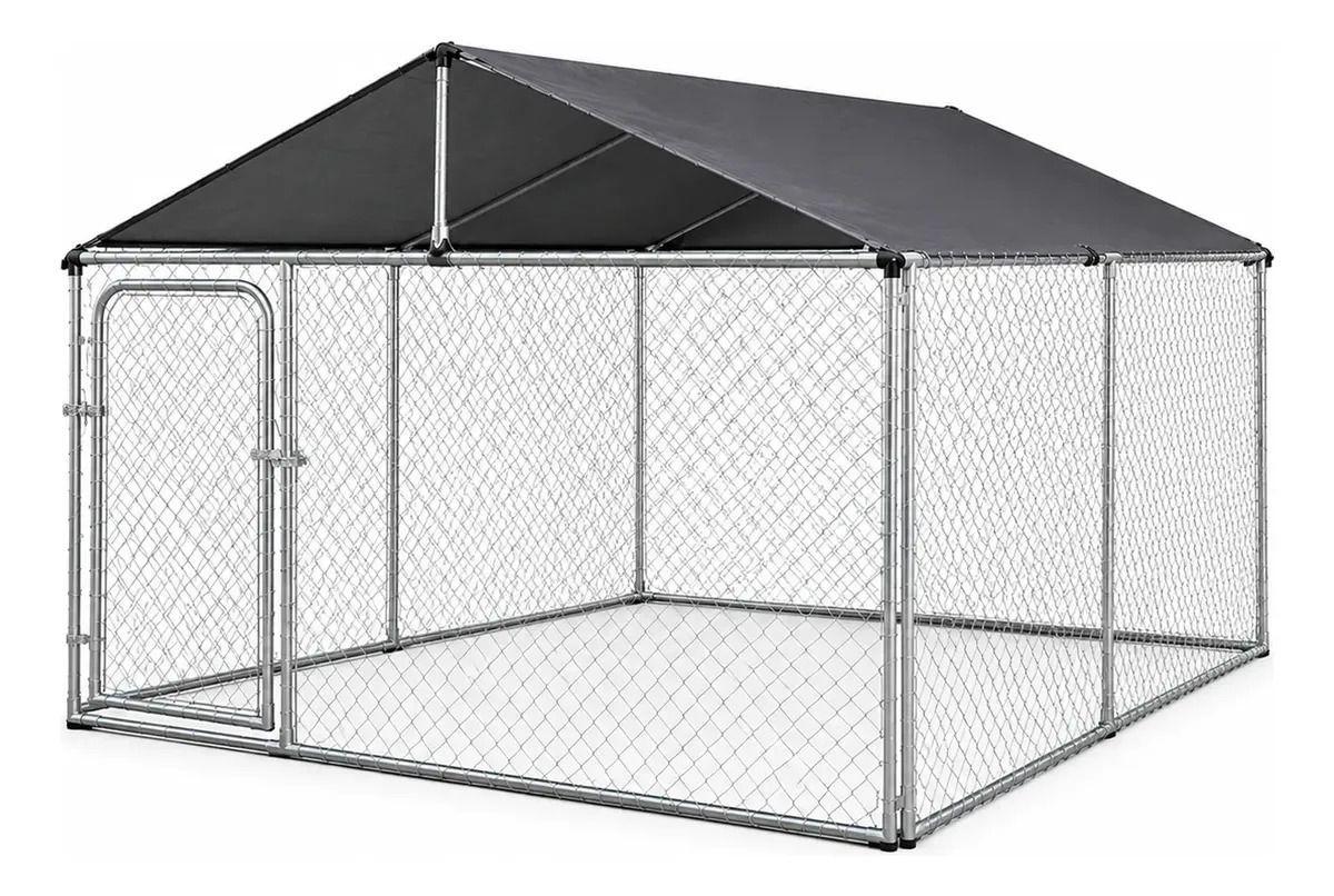 Canil Modular Para Perros con Techo 3x3 mts -0