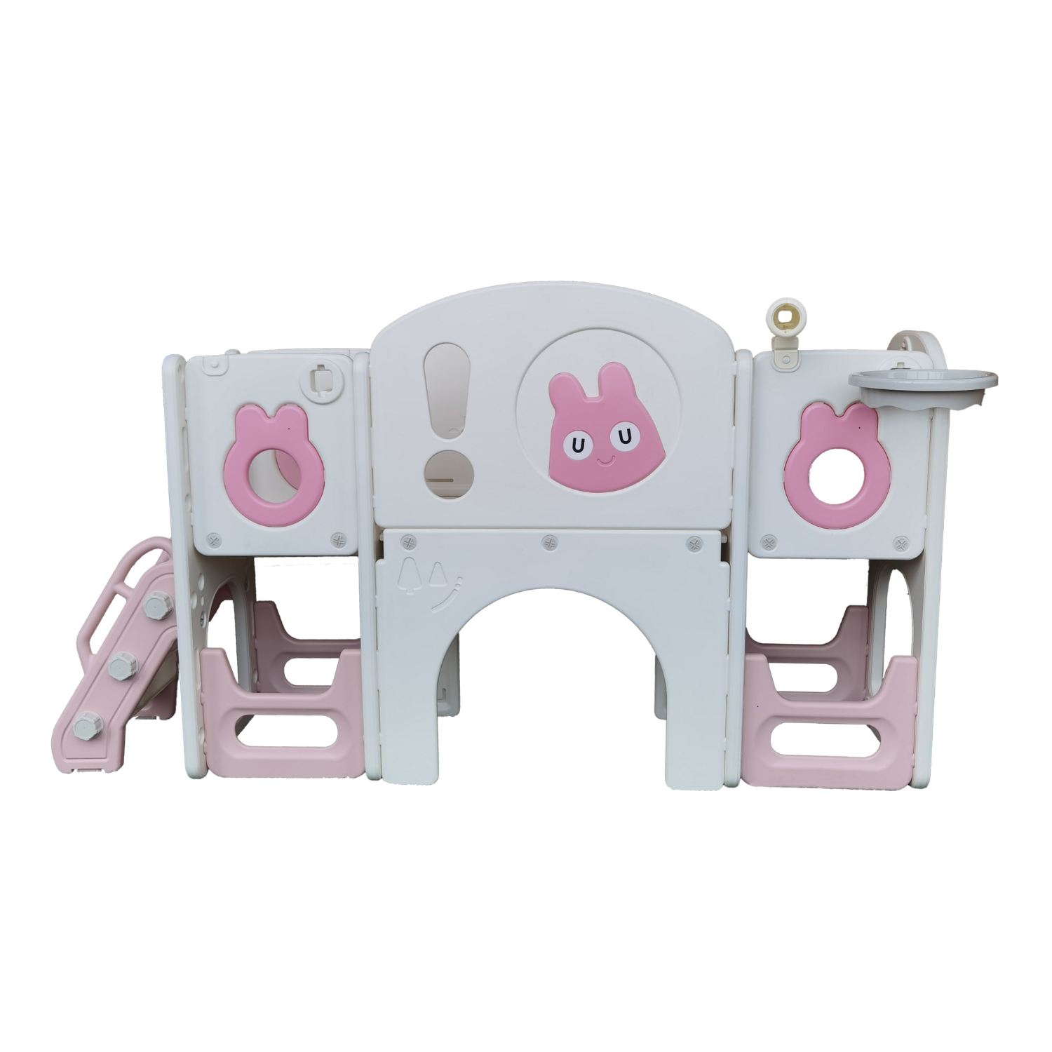 Resbalin 5 en 1 aro telescopio almacenamiento y juego de perforacion Rosado-2