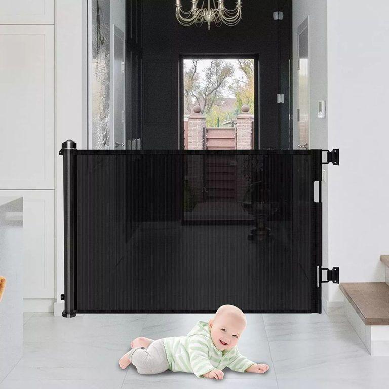 Reja Seguridad Ajustable Para Bebe/Perros/Mascotas Negro-5