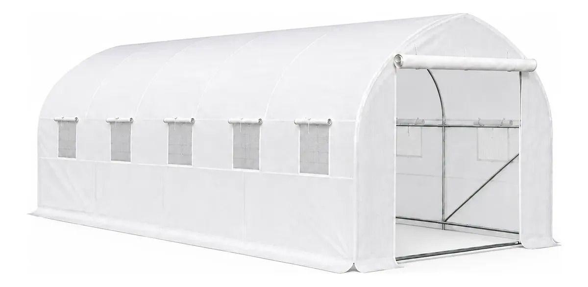 Invernadero Tunel 18 m2 6x3x2m Blanco-2