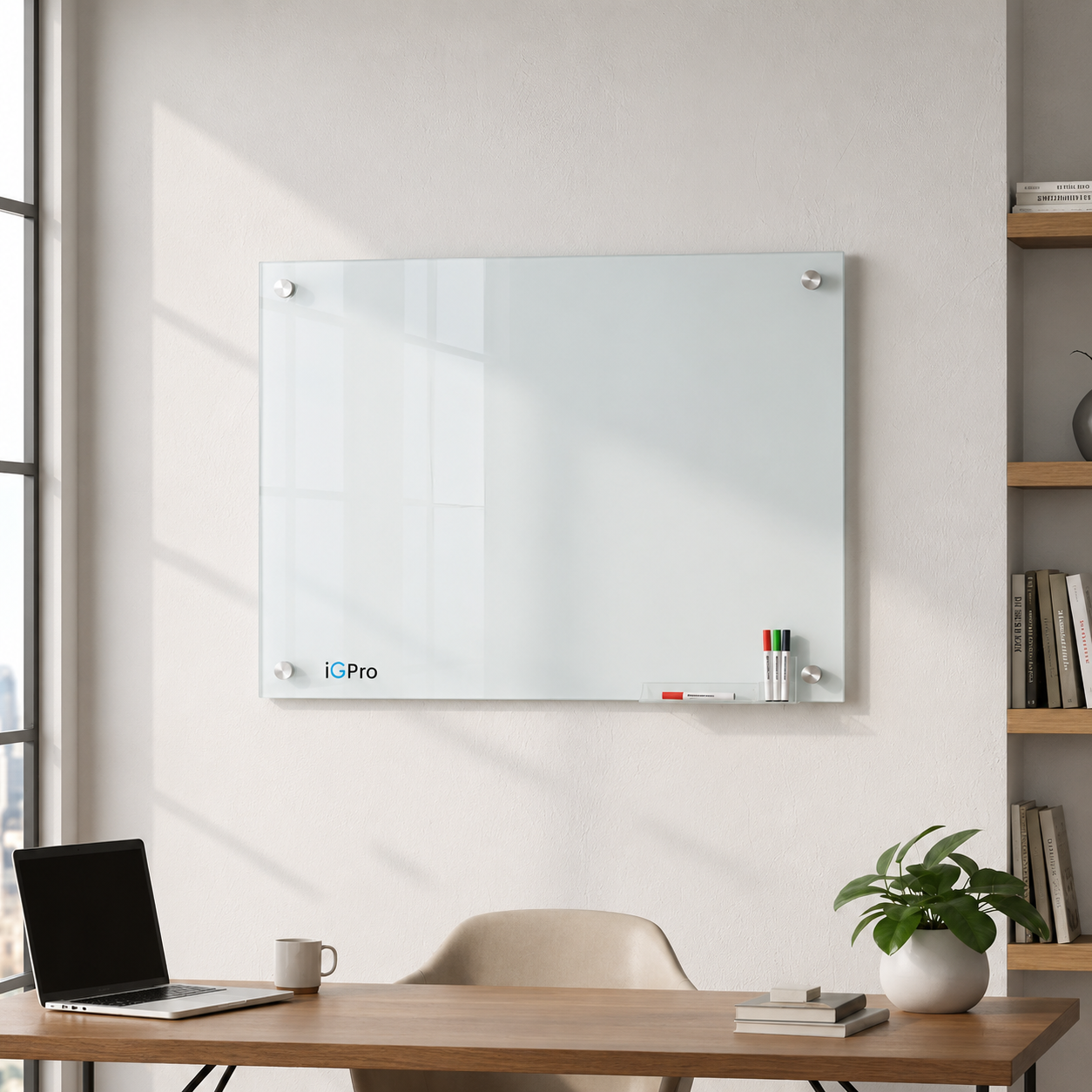 Pizarra Glass Pro Vidrio Templado de 100x150cm-2