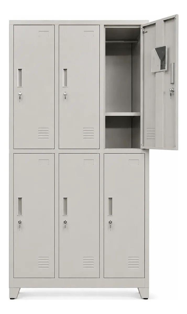 Locker 3 Cuerpos 6 Casilleros 180x90x45cm-2