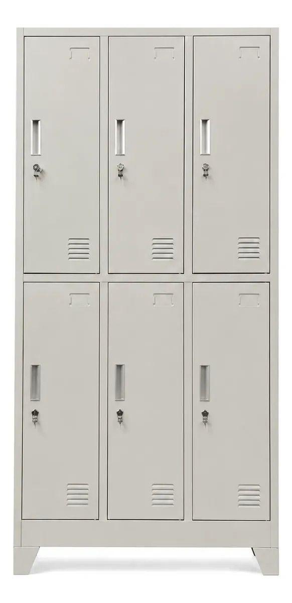 Locker 3 Cuerpos 6 Casilleros 180x90x45cm-3