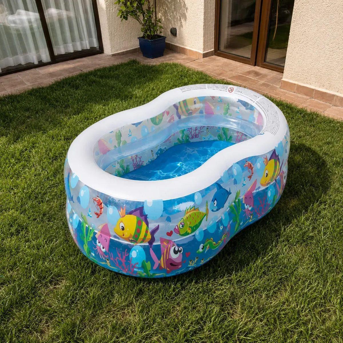 Piscina Inflable Peces 175x109cm-0