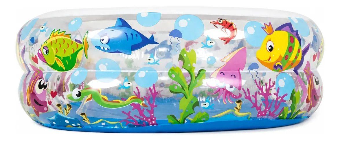 Piscina Inflable Peces 175x109cm-2