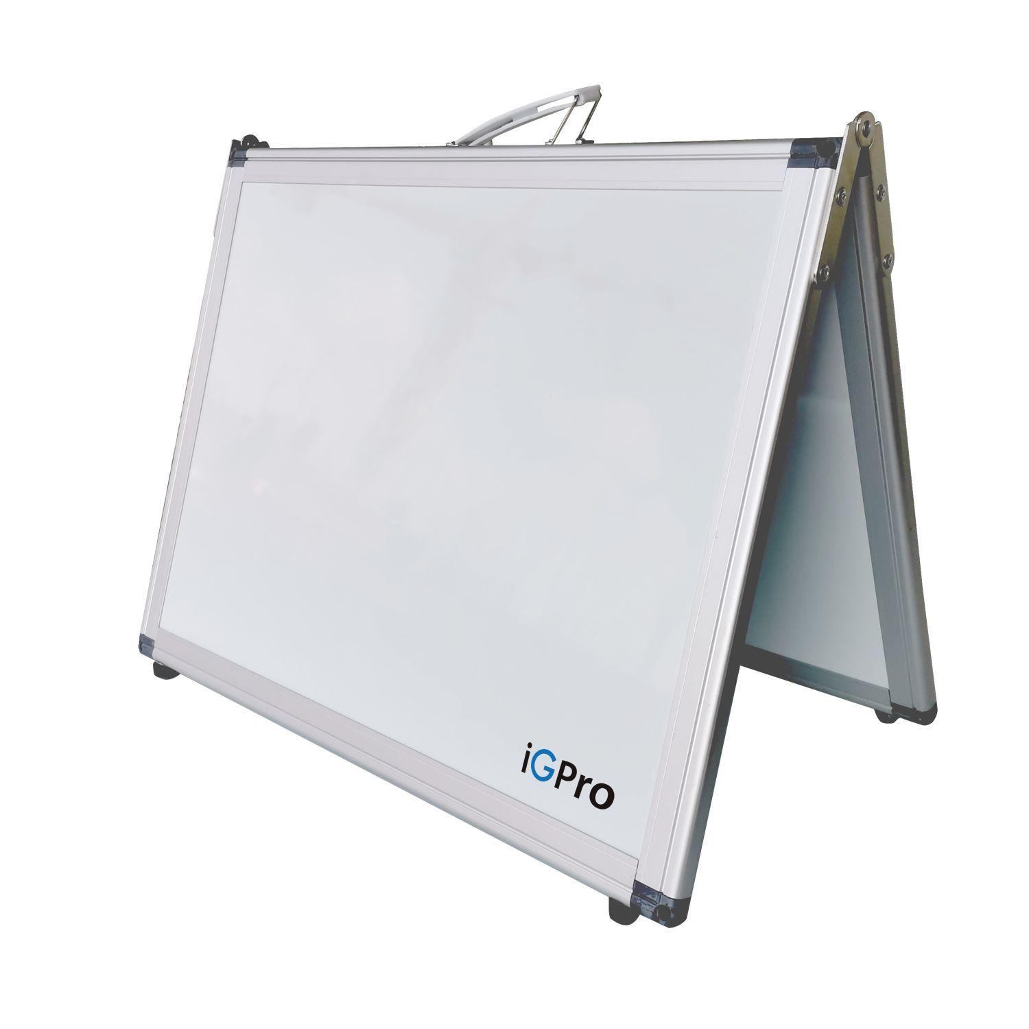 Pizarra Escritorio Portátil 4 caras Magnética 40x30cm-0