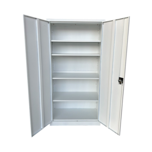Estante Armario Metálico Oficina 2 Puertas Blanco-2