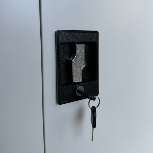 Estante Armario Metálico Oficina 2 Puertas Blanco-3