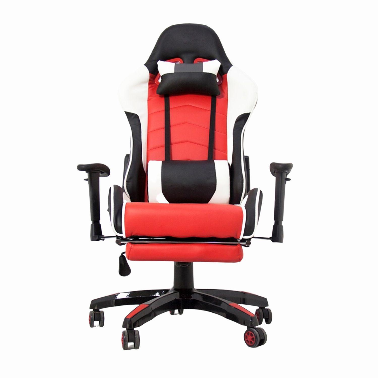 Silla Gamer Air Combat PRO - Black/White/Red-0