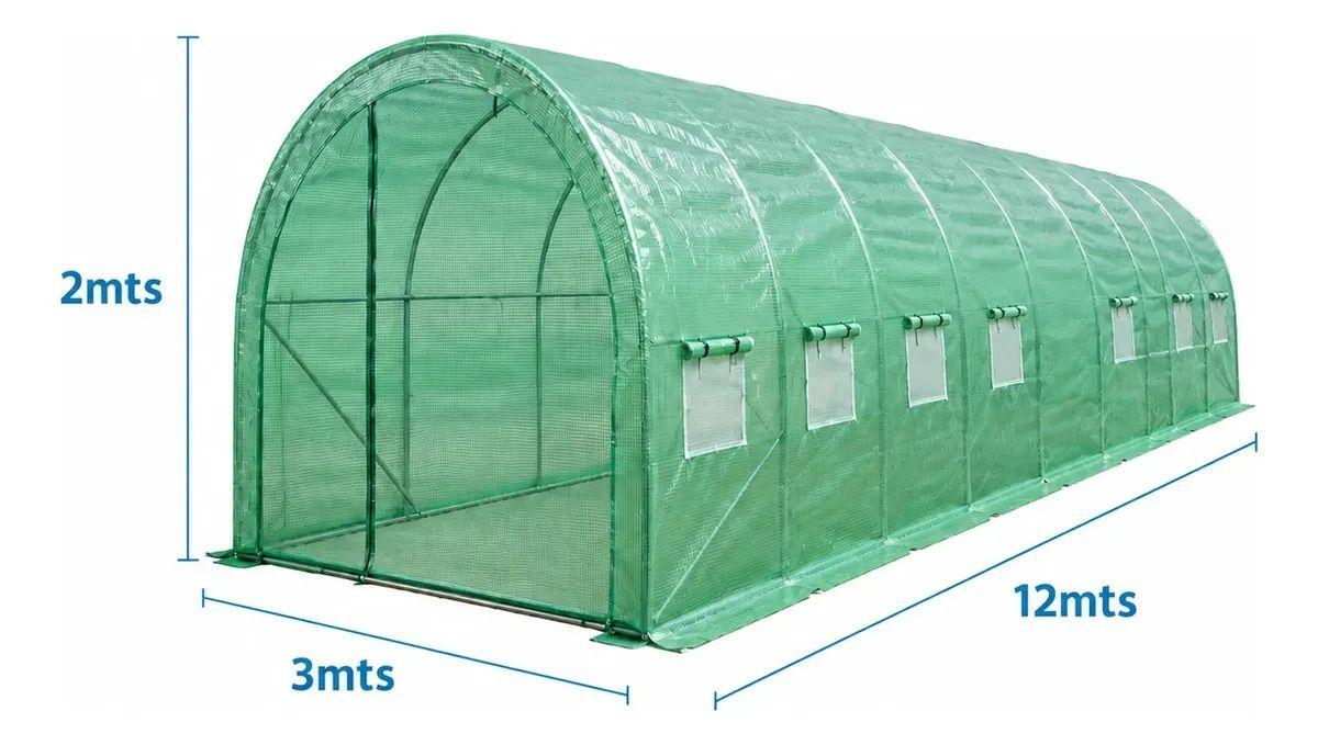 Invernadero Armable Tunel 36m² 12x3x2mts-6