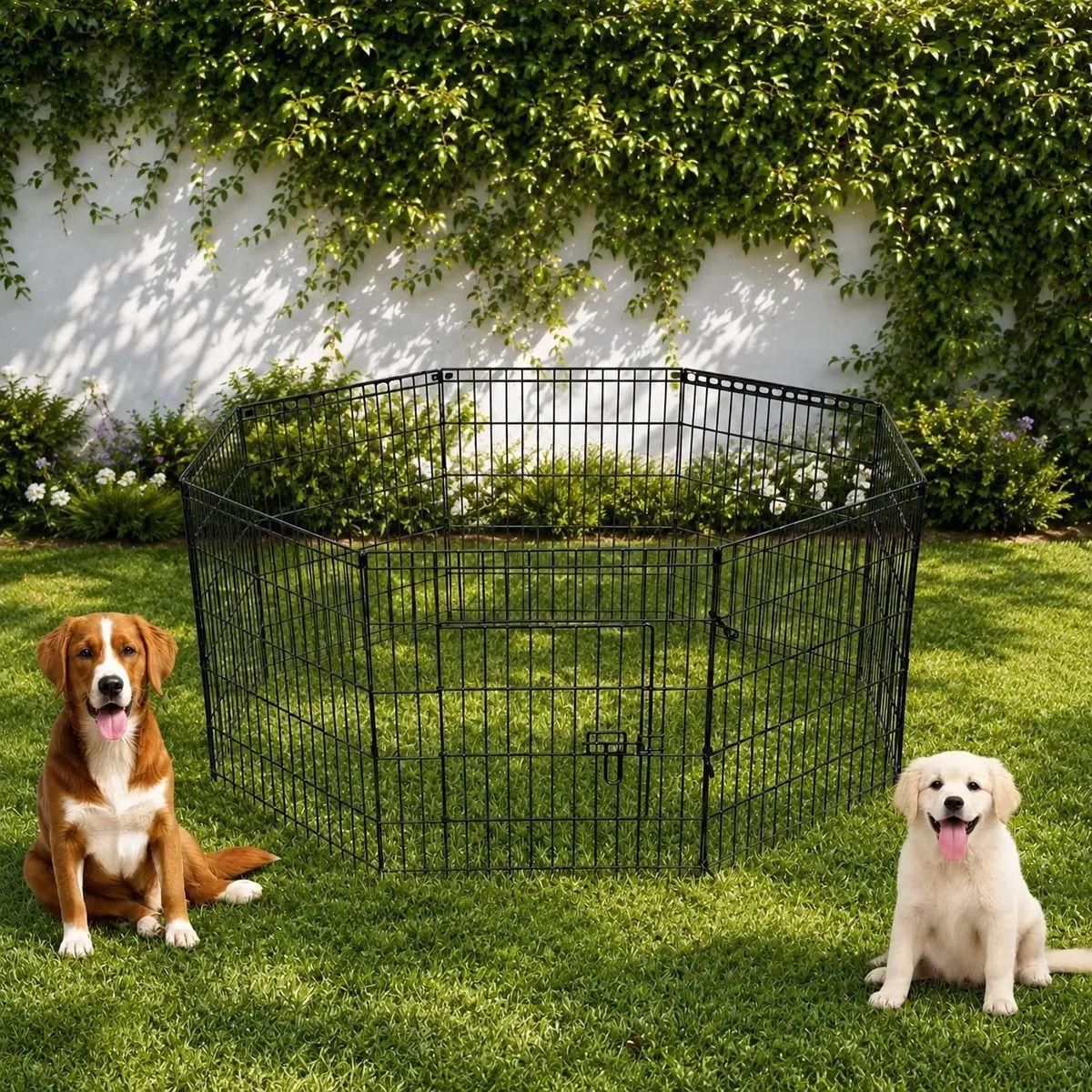 Corral Plegable Pet 90cm Alto 3 Posiciones L (large)-2