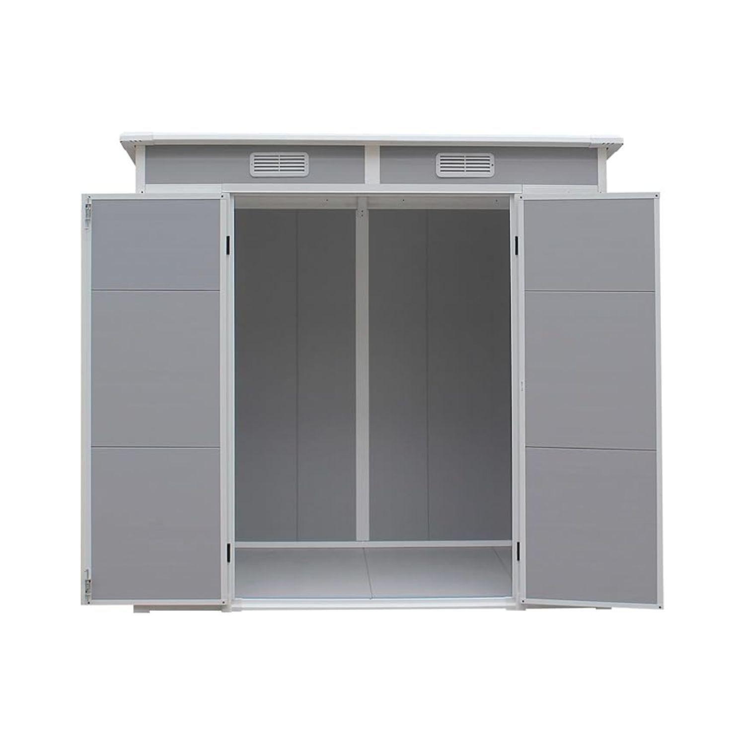Bodegas Jardin Plastico PP 237X123XX183CM Gris 2.93m2-2