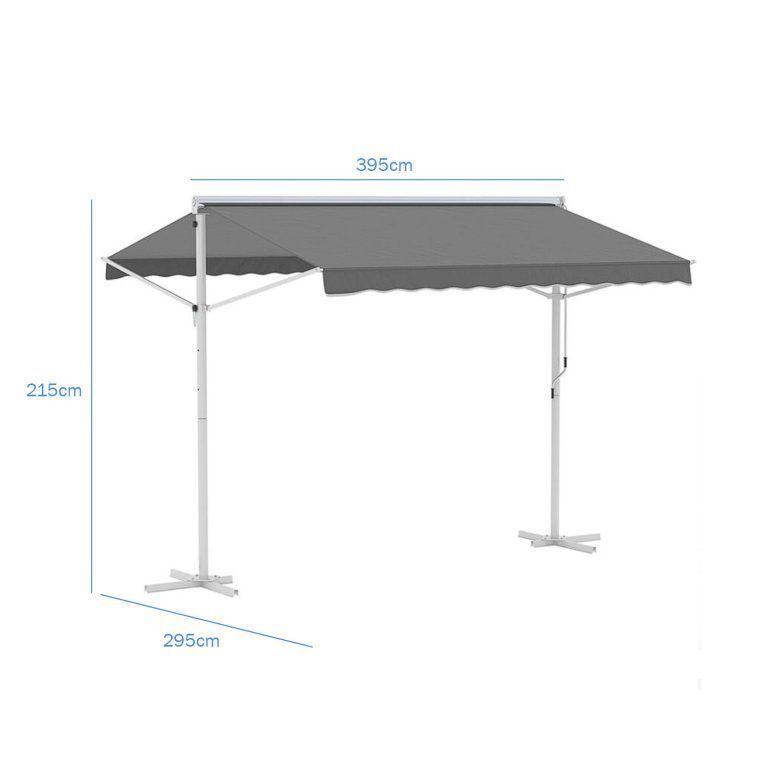 Toldo Autosoportado Retractil 4x3mt Gris-2