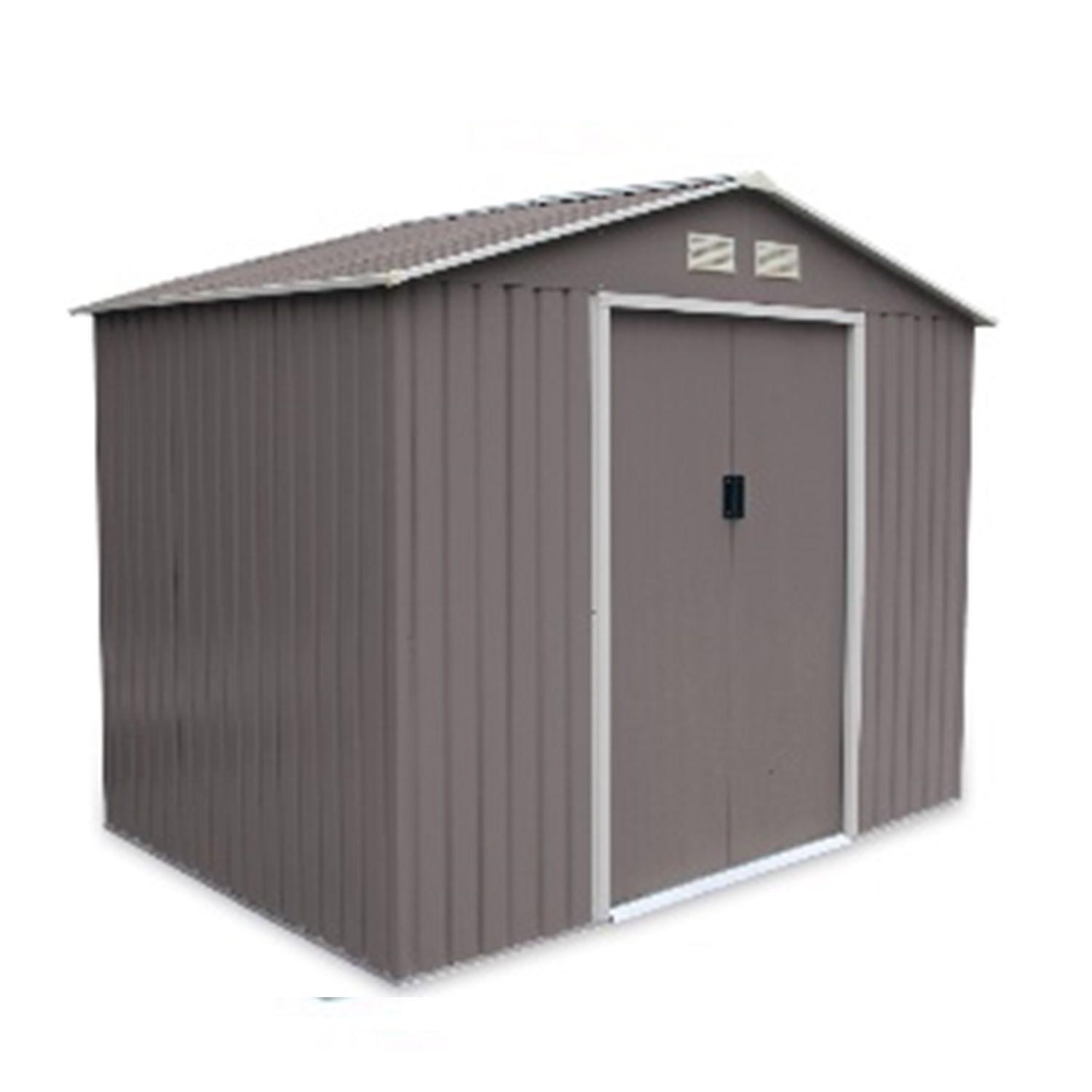 Bodega de Jardín Gris 10,85m2 340×319 + Kit de Base para Piso-3