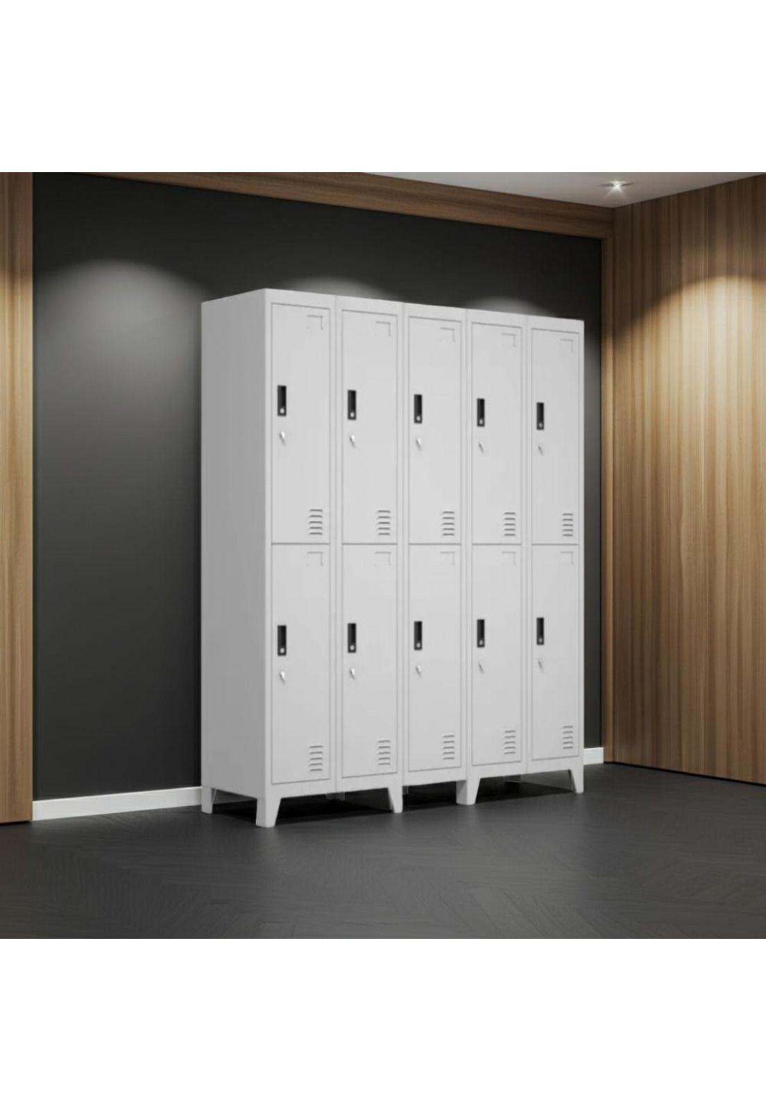 Locker 5 Cuerpos 10 Casilleros 180x150x45cm-4