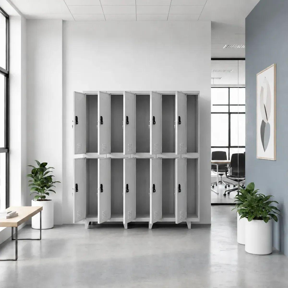 Locker 5 Cuerpos 10 Casilleros 180x150x45cm-2