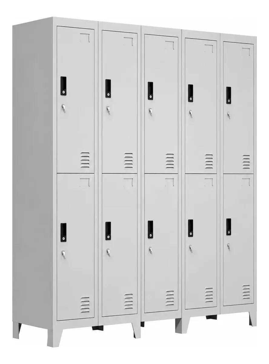Locker 5 Cuerpos 10 Casilleros 180x150x45cm-3
