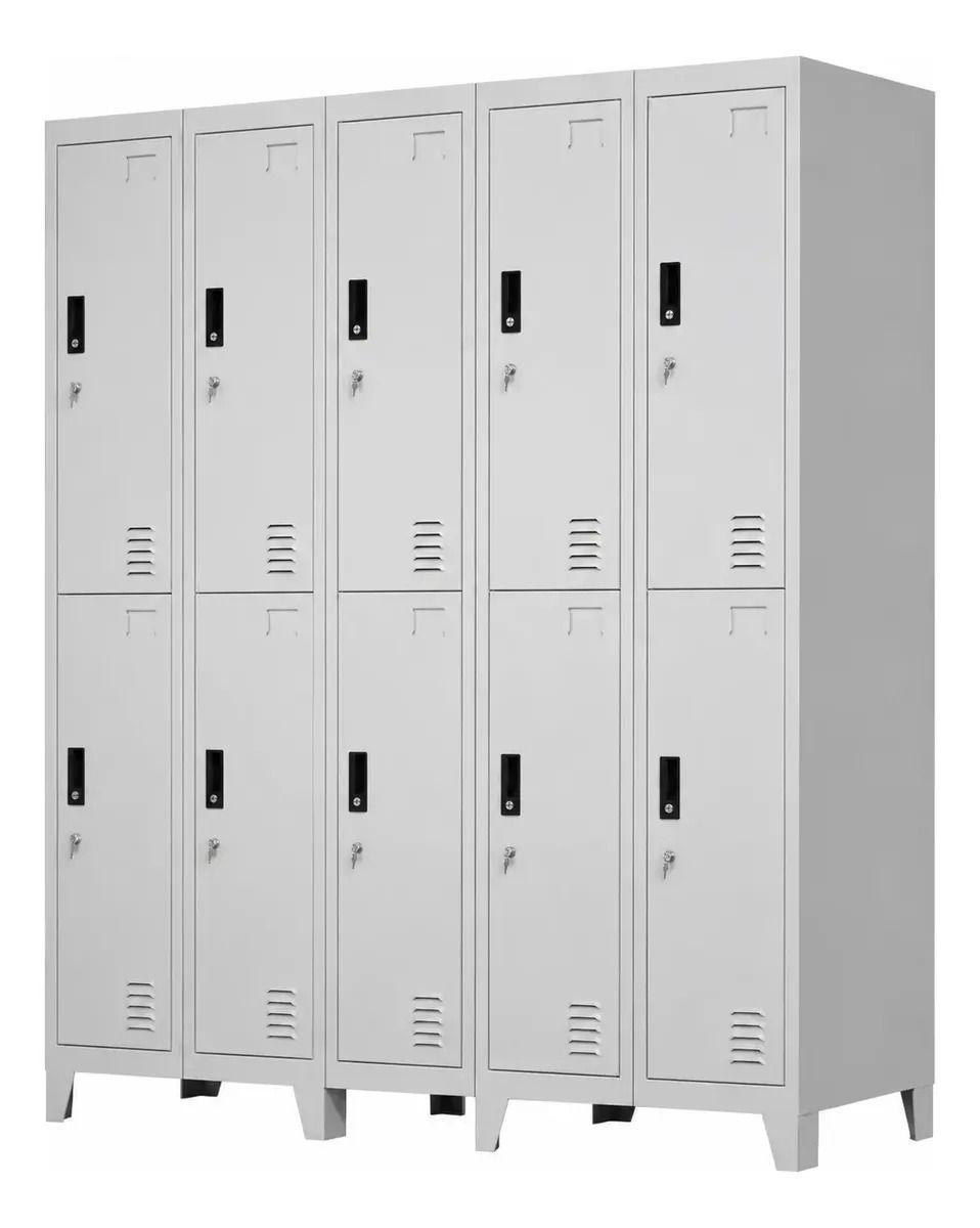 Locker 5 Cuerpos 10 Casilleros 180x150x45cm-4
