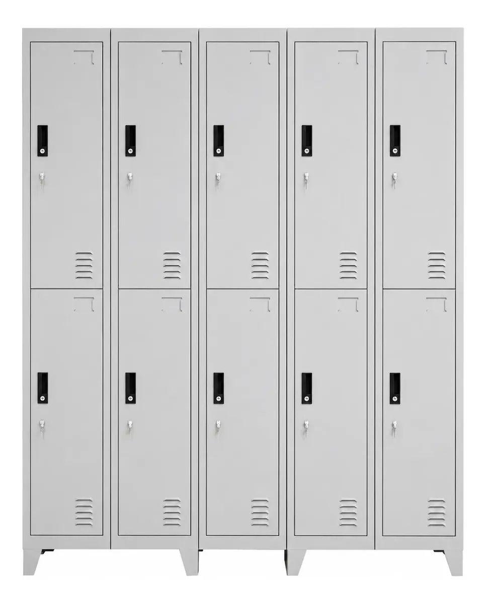 Locker 5 Cuerpos 10 Casilleros 180x150x45cm-5