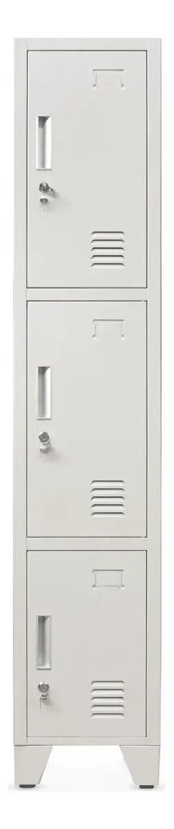 Locker 1 Cuerpo 3 Casilleros 180x30x45cm-1