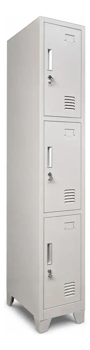 Locker 1 Cuerpo 3 Casilleros 180x30x45cm-3