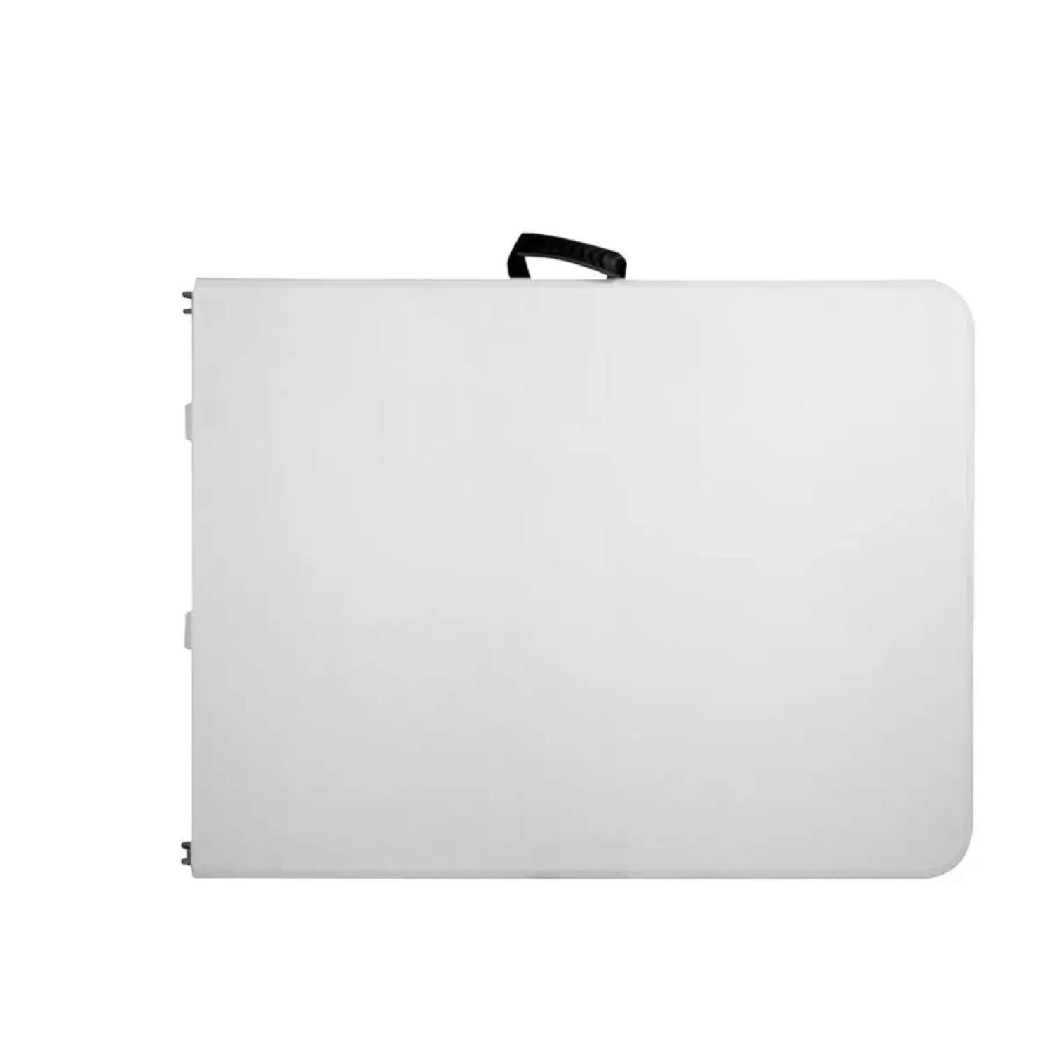 Mesa Plegable tipo Maleta Blanca 152x70x74cm-1