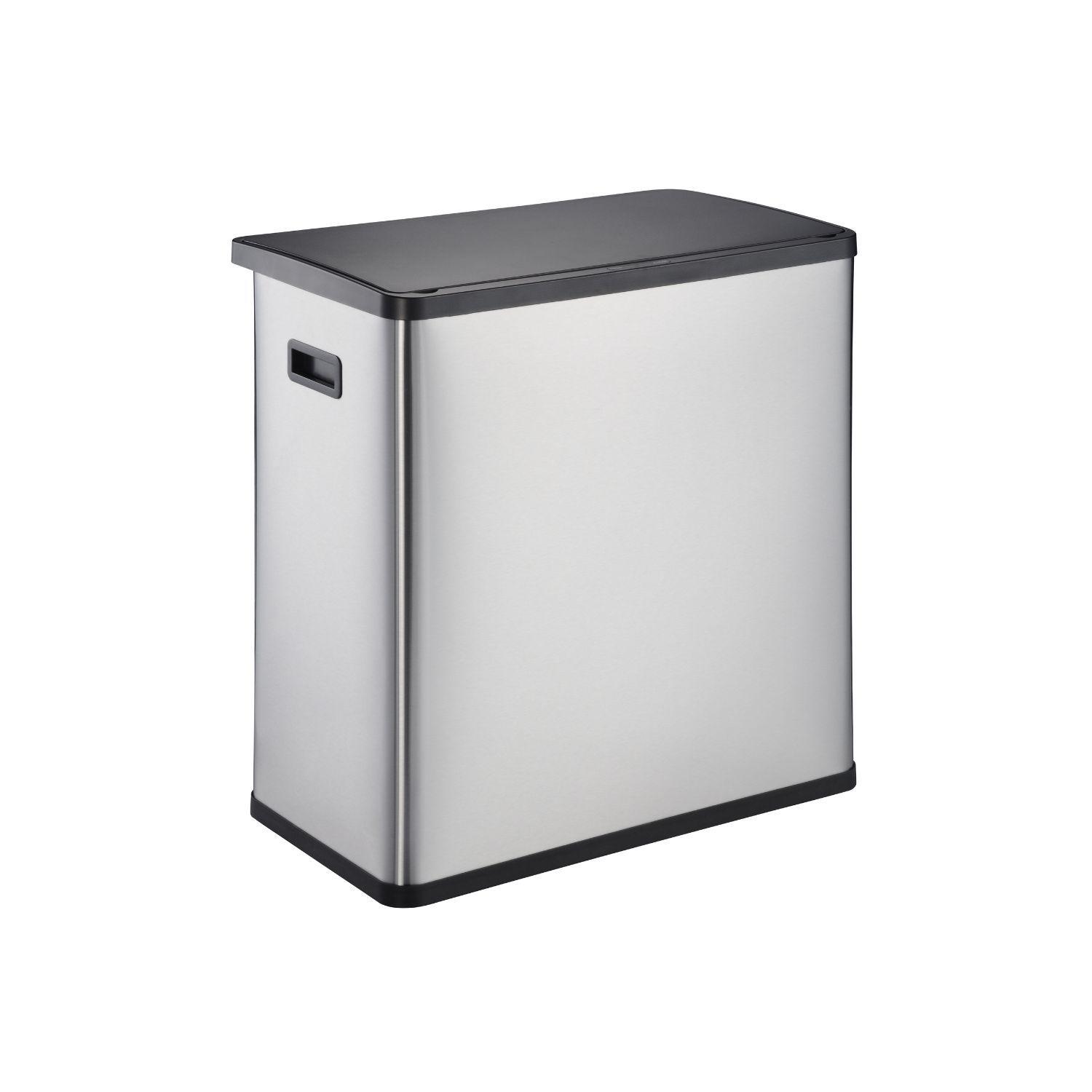 Basurero Metalico Acero Inoxidable 60L Con Sensor-0