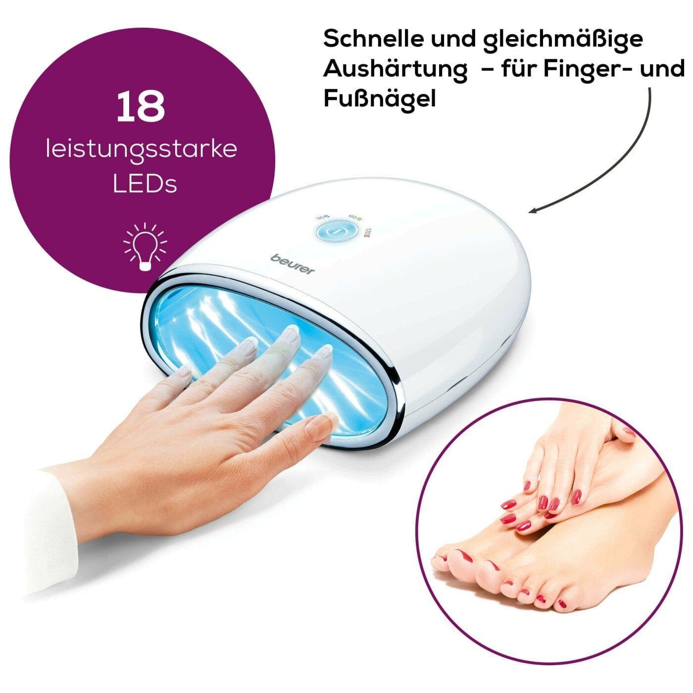 Secador de uñas ultravioleta LED Beurer MP 48-2