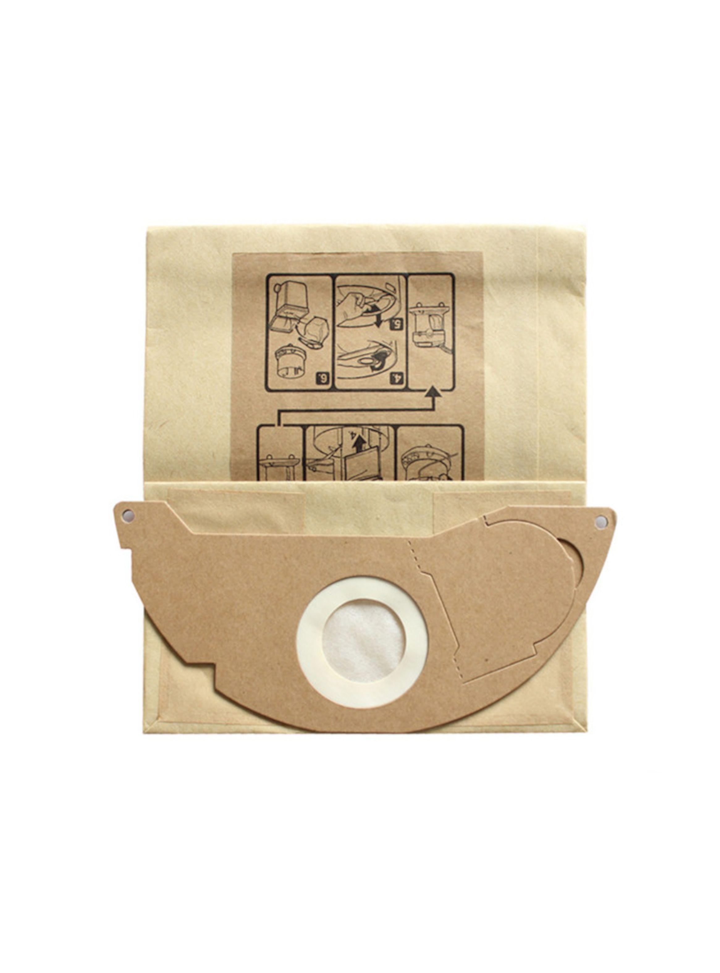 5 Bolsa papel para Aspiradora Karcher WD2-2
