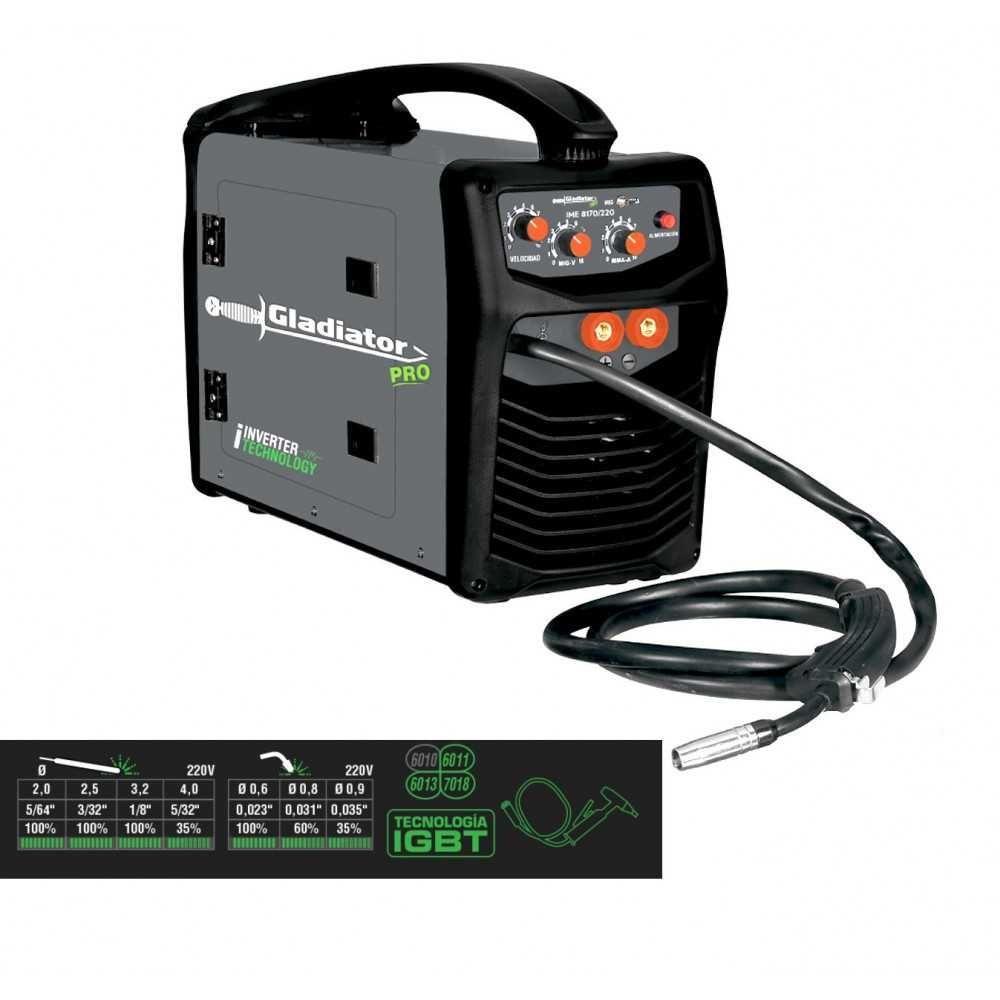 Soldadora Inverter MIG ELECTRODOS 170 AMP IME 8170 220-1