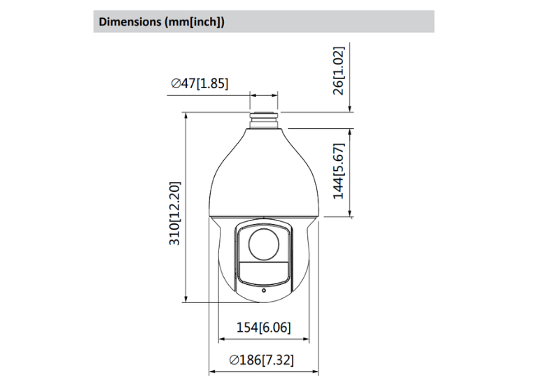 Cámara de Seguridad PTZ HDCVI IR 2MP 25X 150m-1