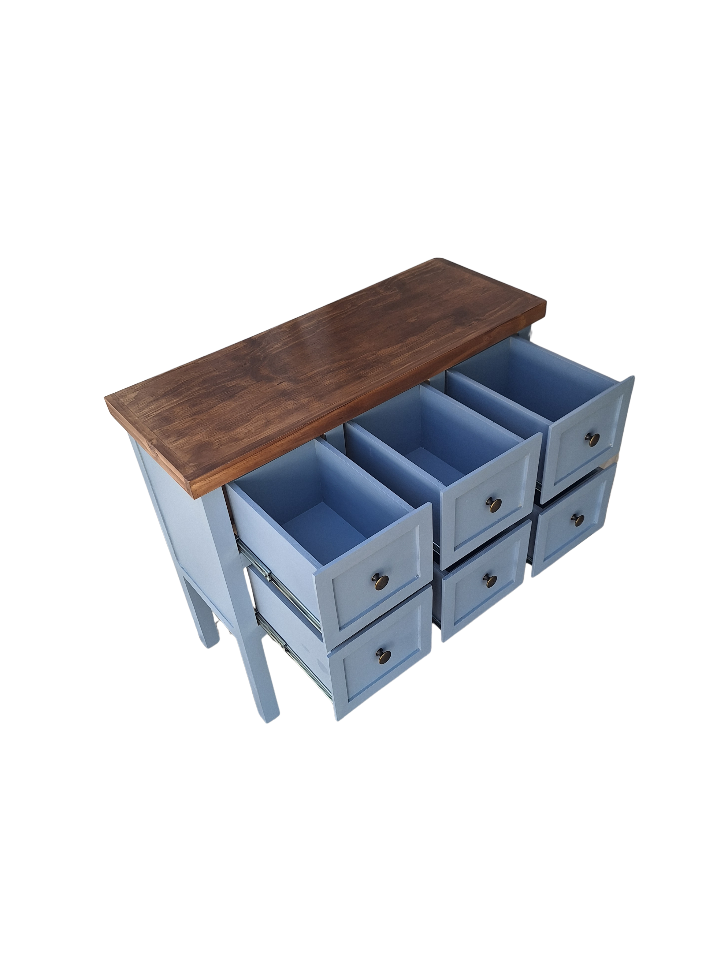Mueble Urbino 6 Bicolor Celeste-2