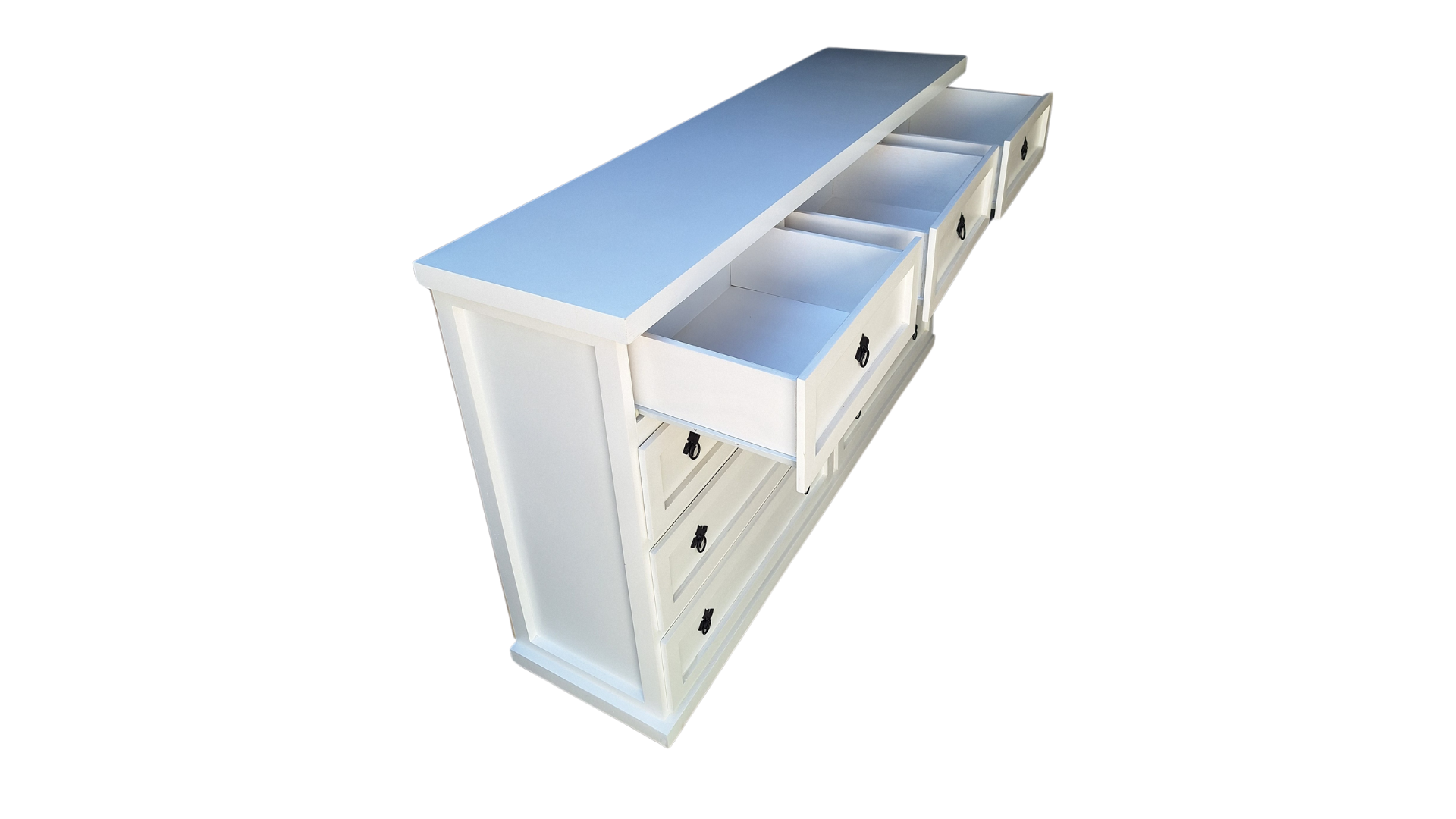 Comoda Rustica Blanca 150 Braga-2