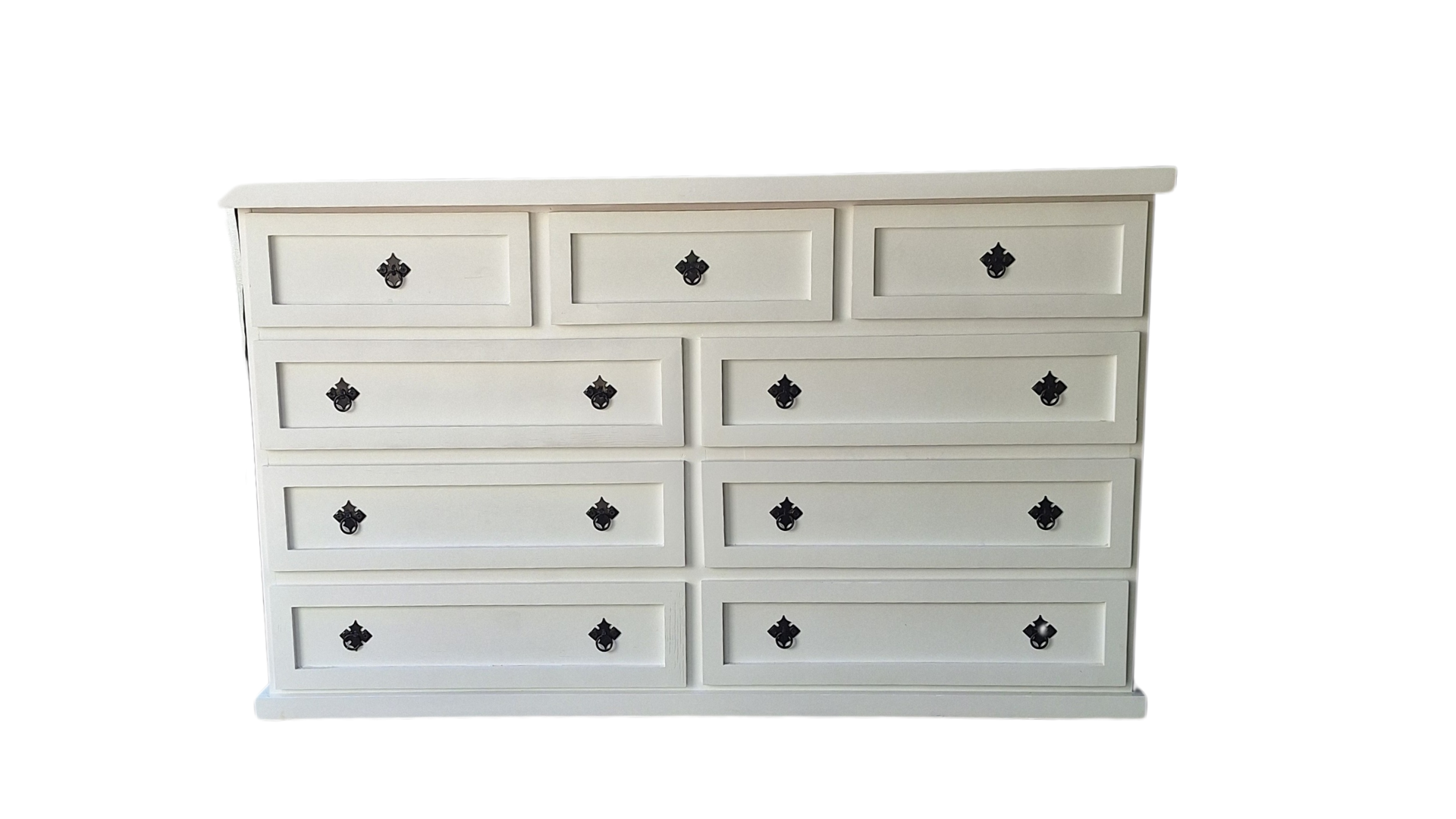 Comoda Rustica Blanca 150 Braga-4